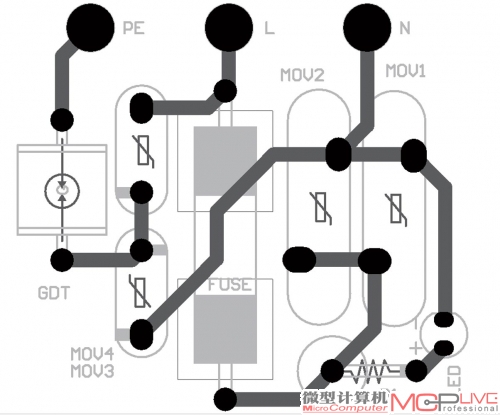 元器件具体安放、连接示意图。